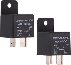 Compact 4-Pin SPST Relay 12V 40A – Ideal for Your Vehicle, 2 Relays Included
