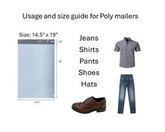 14.5″x19″ Poly mailers, shipping envelopes, mailing bags Extra strong 2.5Mil