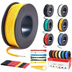 20 AWG Solid Core Wire Kit – 20 Gauge PVC Coated Copper Wires PreTinned 23ft …