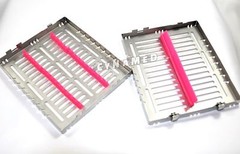 10 GERMAN DENTAL AUTOCLAVE STERILIZATION CASSETTE BOX TRAY FOR 15 INSTRUMENT
