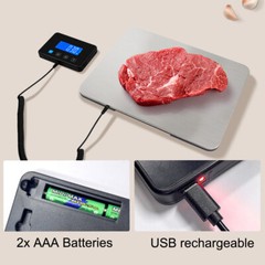 440LB Heavy Duty Digital Postal Parcel Scales Platform Postage Shipping Weighing