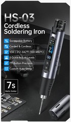 FNIRSI HS-03 Cordless Soldering Iron USB-C Rechargeable 2600mAh 5 Temp Setting