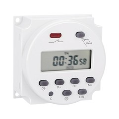 DC 12V Digital LCD Weekly Timer For Programmable Relay Switch 16A 17 On/Off