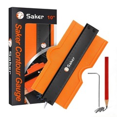 Saker Contour Gauge 10 Inch Profile Tool with Adjustable Lock,Christmas Gifts