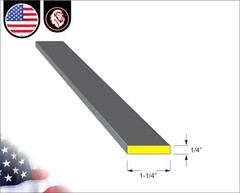 1/4″ x 1-1/4″ Metal Flat Bar – Mild Steel – Metal Stock – 11″ inch Long