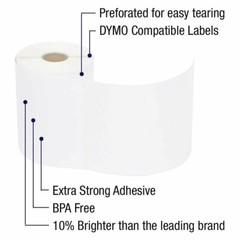6 Rolls DYMO 4XL Direct Thermal Shipping Labels 4×6 1744907 Compatible 220/Roll