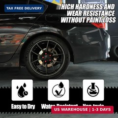 Matte Black Rim Touch Up Paint Car Wheel Repair Kit Curb Rash Scratch Fix