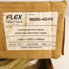 Flex 8685-4345 Purflex 85 Pur Polyurethane Tubing 1/4″ ID x 1/2″ OD x 100′ Long
