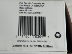 Universal Security Instruments Hardwired Battery Backup Smoke Detector