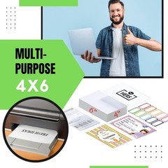 JETZAP Pre-Cut 4×6 Shipping Labels | Work on 4” x 6” [15x10cm] pre-cut, White
