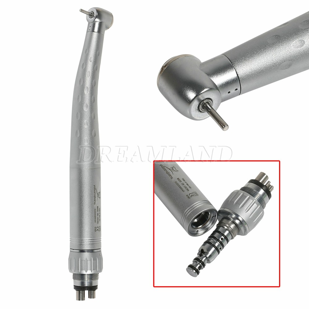 1-5 YABANGBANG Dental High Speed Handpiece + 4 Hole Quick Coupler 360° Swivel US