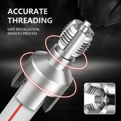 Integrated Pipe Threading Tool, 1/2“ And 3/4” Drill Compatible Dual-Function Pvc