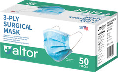 ALTOR 3PLY SURGICAL DISPOSABLE MASKS 99% BFE LEVEL 2 FDA Approved ✅ MADE IN USA