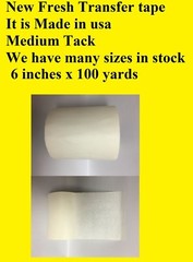 1 Roll 6″ x 100 Yards Application Transfer Tape Vinyl Signs Adhesive Made In Usa