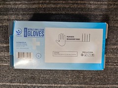(QTY 1000) Vimartex Nitrile Vinyl Exam Gloves – Powder-Free, Latex-Free, Large