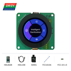 1.6 Inch 400*400 Pixels 262K Colors Circular IPS TFT LCD Display Module HMI Capa