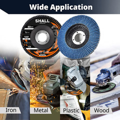24-Pack Flap Discs, 4-1/2″ X 7/8″, Zirconia Grinding Wheel, 40/60/80/120 Grit