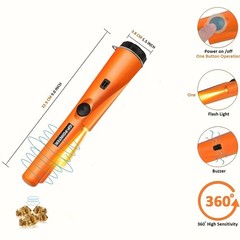 Metal Detector HandHeld Pro Pinpointer Pointer Probe Sensitive Tester Waterproof