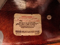 MSA Skullgard Safety Hard Hat Cap Brown Class C