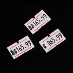 10-50 Rolls 6000pcs Up White Price Gun Labels for Mx-5500 + Free Refill Ink Roll