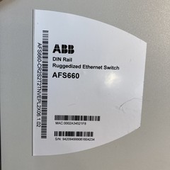 Abb Afs660 Ruggedized Ethernet Switch Afs660-Cr2S2Tnvehl2X07.0.08 Dni Rail