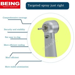 US BEING Dental Handpiece Fiber Optic High Speed Turbine Coupler 4/6Hole FG Burs