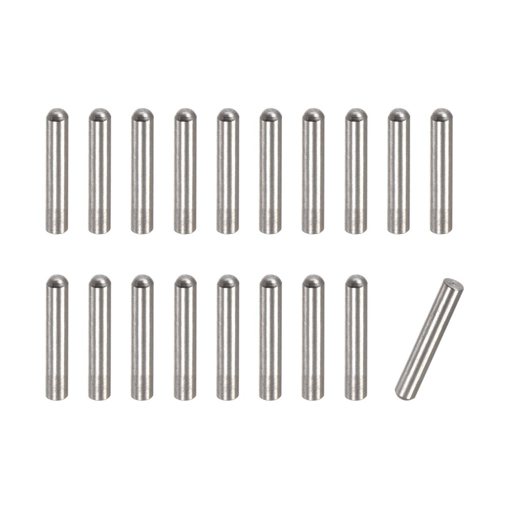 50pcs 3.5x10mm Dowel Pins Round Head Flat Chamfered End Dowel Pin