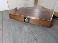 Vintage Acrylic & Wood Swivel Retail Display Case Countertop Showcase Box C37
