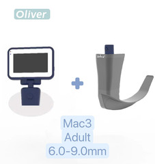 Digital laryngoscope Video laryngoscope with reusable disinfectable blade color