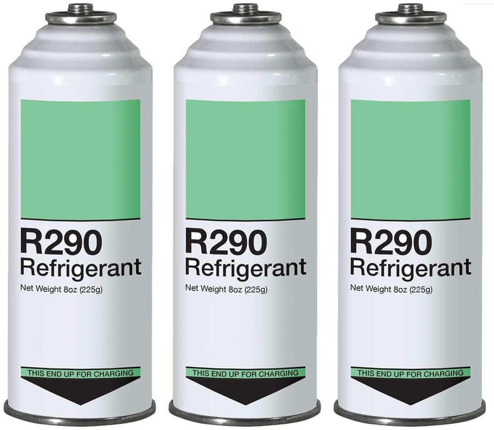 Refrigerant R290 – 3 Pack – Piercing Top Can (Inverted Charging)