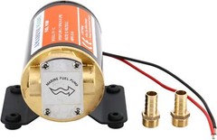 12V 3.7GPM Scavenge Impellor Pump for Diesel Fuel Scavenge Oil Transfer White