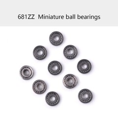 100Pcs 681ZZ Mini Ball Bearings, 1x3x1mm Metal Shield for Models & Tools