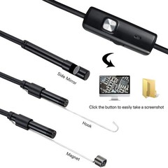 HD 3 in 1 Inspection Camera with Adjustable LED & USB Connectivity for Easy Use