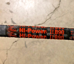 Lot of 2 New Gates B90 Hi-Power II V-Belts 9003-2090 – No Box