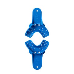12pcs Dental Impression Tray Perforated Plastic Upper Lower S M L XL Durable