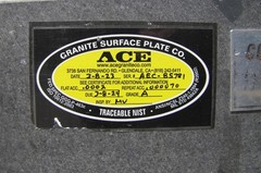 Collins Microflat Granite Table 48″ x 36″ Grade A Inspection Surface Plate