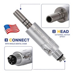 5* NSK Style Dental Slow Low Speed Handpiece Air Motor E-type 4 Holes Micromotor
