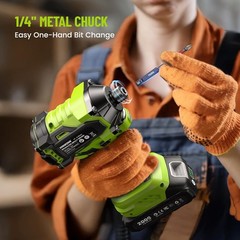 21V Brushless Impact Drill Set 230N.m Torque 2×2.0Ah + 20 Bits