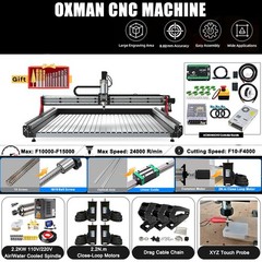 OXMAN CNC Router with UC300 Mach3 4 Axis Machine Full Kit -1610 Ball Screw Drive