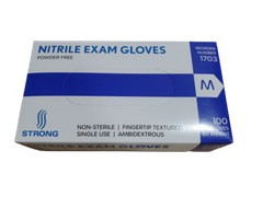 Blue Nitrile Exam Gloves Powder Free – Small/Medium/Large/XL 100/box