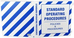 Industrial Standard Operating Procedures SOP Storage Case Metal Binder Rings