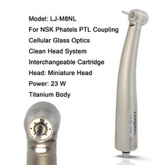 COXO Dental Turbine Fiber Optic High Speed Handpiece NSK Coupler 4 Hole 6 Pin
