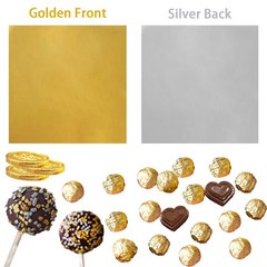 Chocolate Candy Wrappers Aluminium Foil Square Sweet Lolly Paper 500 PCS