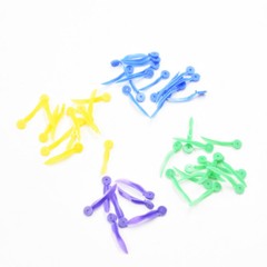 Dental Disposable Plastic Wedge With Holes Round Stern 4 Sizes Wave Poly-Wedge