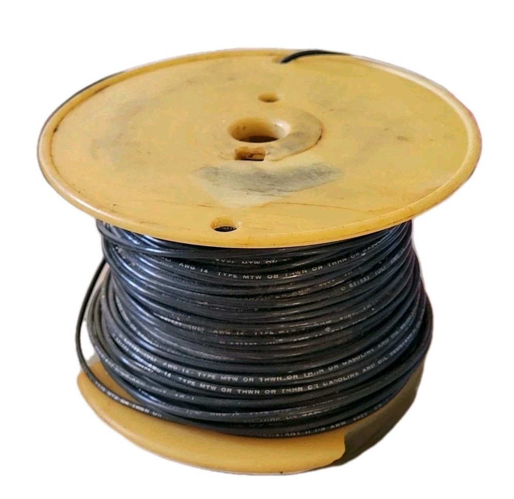 Spool Electronical Copper Wire 600V MTW/THWN/THHN 14 AWG Heavyweight 6.8lbs