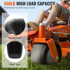 Flat-free 13×5-6in PU Tire Assembly with Rim 3.25-5.9in Hub 3/4in Bushing
