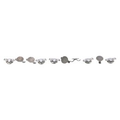 Dental Orthodontic Metal Ceramic Cleat Lingual Button Hinges Traction Hook Turbo