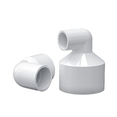 PVC Reducing 90° Elbow Pipe Fitting Joint Water Pipe Socket Coupling 20mm~110mm