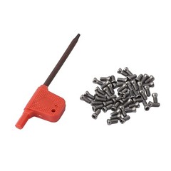 50pcs Steel Lathe Carbide Blade Inserts Hexagon M2.5 X 6mm Screws Torx