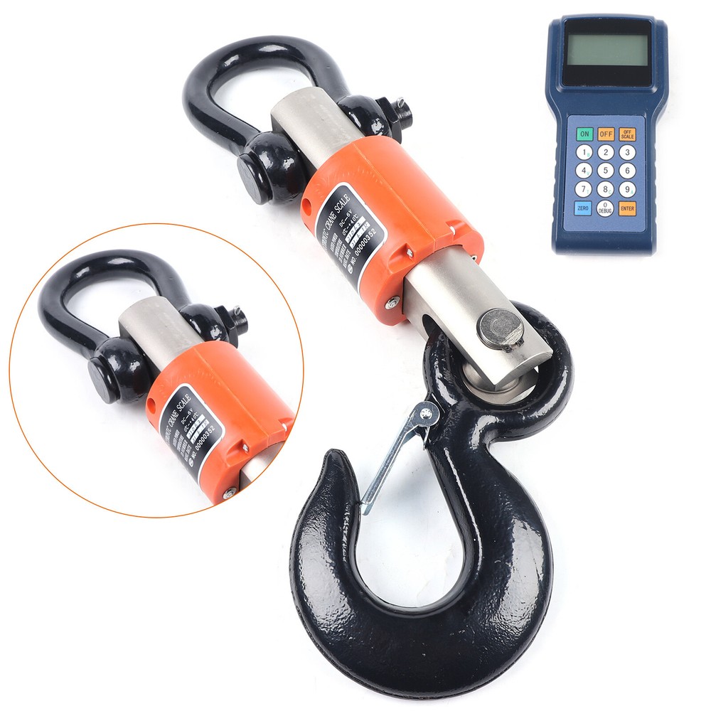 10Ton/10000Kg Electronic Digital Hanging Crane Scale Wireless Remote Lift Scale